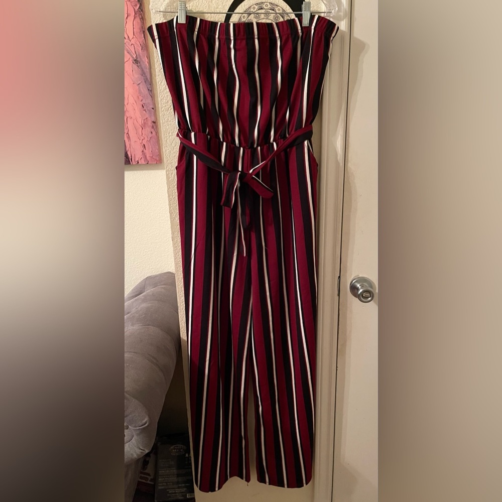 Plus Size Womens long jumpsuit with pockets size 3X New